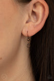 Paparazzi "Charismatically Cupid" Copper Choker Necklace & Earring Set Paparazzi Jewelry