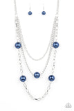 Paparazzi "Thanks For The Compliment" Blue Necklace & Earring Set Paparazzi Jewelry