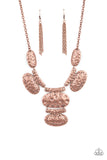 Paparazzi "Gallery Relic" Copper Necklace & Earring Set Paparazzi Jewelry
