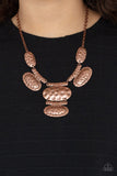 Paparazzi "Gallery Relic" Copper Necklace & Earring Set Paparazzi Jewelry