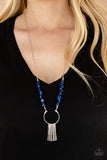 Paparazzi "With Your ART and Soul" Blue Necklace & Earring Set Paparazzi Jewelry
