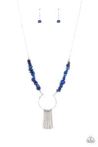 Paparazzi "With Your ART and Soul" Blue Necklace & Earring Set Paparazzi Jewelry