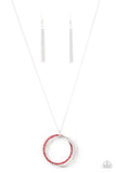 Paparazzi "Harmonic Halos" Red Necklace & Earring Set Paparazzi Jewelry