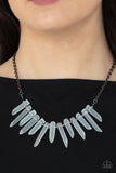 Paparazzi "Ice Age Intensity" Black Necklace & Earring Set Paparazzi Jewelry