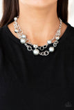 Paparazzi "New Age Knockout" Silver Necklace & Earring Set Paparazzi Jewelry