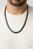 Paparazzi "Extra Extraordinary" Black Mens Necklace Paparazzi Jewelry