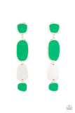 Paparazzi "All Out Allure" Green Post Earrings Paparazzi Jewelry