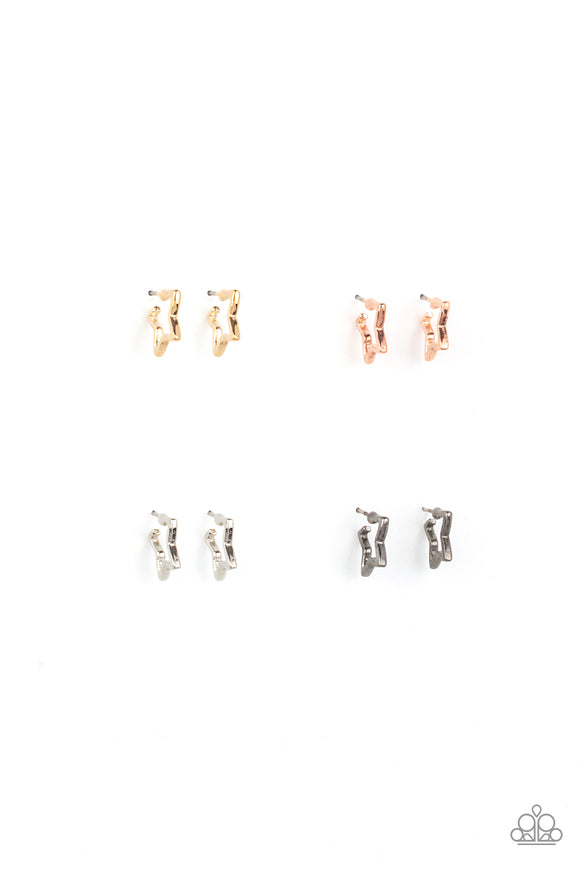 Girl's Starlet Shimmer 10 for $10 345XX Multi Star Post Earrings Paparazzi Jewelry