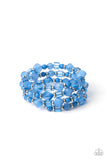 Paparazzi "Girly Girl Glimmer" Blue Bracelet Paparazzi Jewelry