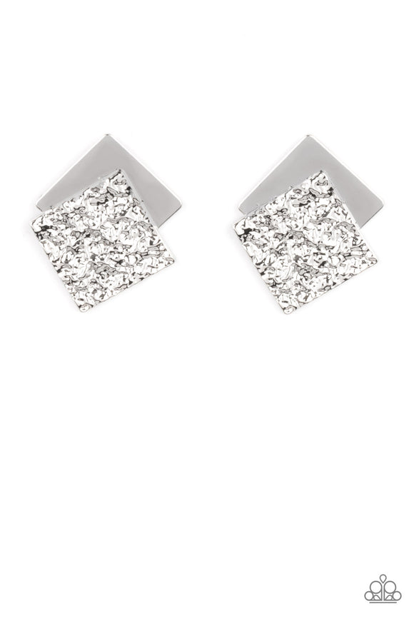 925 Sterling Silver Square Shaped Studs Earrings– Inddus.in