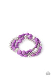 Paparazzi "Desert Verbena" Purple Bracelet Paparazzi Jewelry