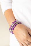 Paparazzi "Desert Verbena" Purple Bracelet Paparazzi Jewelry