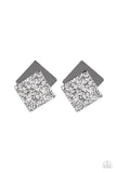 Paparazzi "Square With Style" Black Post Earrings Paparazzi Jewelry