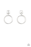 Paparazzi "Prismatic Perfection" White Post Earrings Paparazzi Jewelry