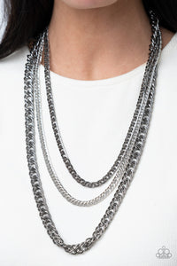 Paparazzi "Chain Of Champions" Multi Necklace & Earring Set Paparazzi Jewelry