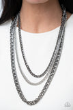 Paparazzi "Chain Of Champions" Multi Necklace & Earring Set Paparazzi Jewelry