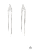 Paparazzi "It Takes Two To Tassel" White Post Earrings Paparazzi Jewelry