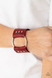 Paparazzi "Moto Mayhem" Red Wrap Bracelet Paparazzi Jewelry