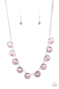 Paparazzi "Mystical Majesty!" Pink Necklace & Earring Set Paparazzi Jewelry