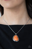 Paparazzi "Canyon Oasis" Orange Necklace & Earring Set Paparazzi Jewelry