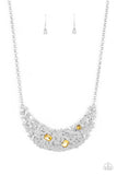 Paparazzi "Fabulously Fragmented" Yellow Necklace & Earring Set Paparazzi Jewelry