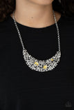 Paparazzi "Fabulously Fragmented" Yellow Necklace & Earring Set Paparazzi Jewelry