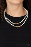 Paparazzi "Poshly Petite" Gold Necklace & Earring Set Paparazzi Jewelry