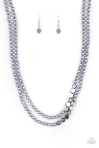 Paparazzi "Poshly Petite" Silver Necklace & Earring Set Paparazzi Jewelry