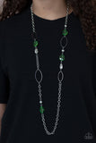 Paparazzi "SHEER As Fate!" Green Necklace & Earring Set Paparazzi Jewelry