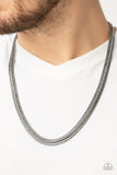 Paparazzi "Extra Extraordinary" Silver Mens Necklace Paparazzi Jewelry