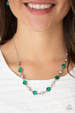 Paparazzi "Inner Illumination" Green Necklace & Earring Set Paparazzi Jewelry