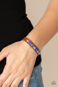 Paparazzi "Pebble Paradise" Blue Bracelet Paparazzi Jewelry