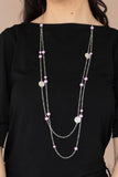 Paparazzi "Sublime Awakening" Purple Necklace & Earring Set Paparazzi Jewelry