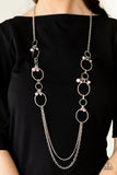 Paparazzi "ANTE Upscale" Pink Necklace & Earring Set Paparazzi Jewelry