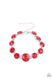 Paparazzi "Lustrous Luminosity" Red Bracelet Paparazzi Jewelry