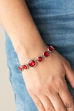 Paparazzi "Lustrous Luminosity" Red Bracelet Paparazzi Jewelry