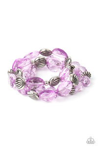 Paparazzi "Crystal Charisma" Purple Bracelet Paparazzi Jewelry