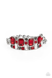 Paparazzi "Urban Crest" Red Bracelet Paparazzi Jewelry