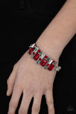 Paparazzi "Urban Crest" Red Bracelet Paparazzi Jewelry