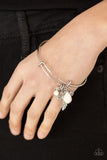 Paparazzi "Root And RANCH" White Bracelet Paparazzi Jewelry