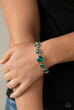 Paparazzi "Lustrous Luminosity" Green Bracelet Paparazzi Jewelry
