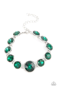 Paparazzi "Lustrous Luminosity" Green Bracelet Paparazzi Jewelry