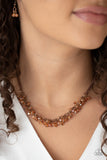 Paparazzi "Let There Be Twilight" Copper Necklace & Earring Set Paparazzi Jewelry