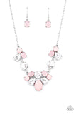 Paparazzi "Ethereal Romance" Pink Necklace & Earring Set Paparazzi Jewelry