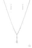 Paparazzi "Olympian Oracle" White Oil Spill Necklace & Earring Set Paparazzi Jewelry