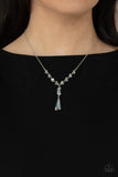 Paparazzi "Olympian Oracle" White Oil Spill Necklace & Earring Set Paparazzi Jewelry