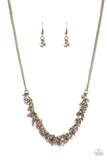 Paparazzi "Let There Be Twilight" Brass Necklace & Earring Set Paparazzi Jewelry