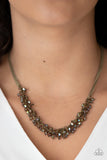 Paparazzi "Let There Be Twilight" Brass Necklace & Earring Set Paparazzi Jewelry