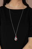 Paparazzi "Pop Goes The Perennial" Pink Necklace & Earring Set Paparazzi Jewelry