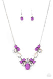 Paparazzi "Ethereal Romance" Purple Necklace & Earring Set Paparazzi Jewelry